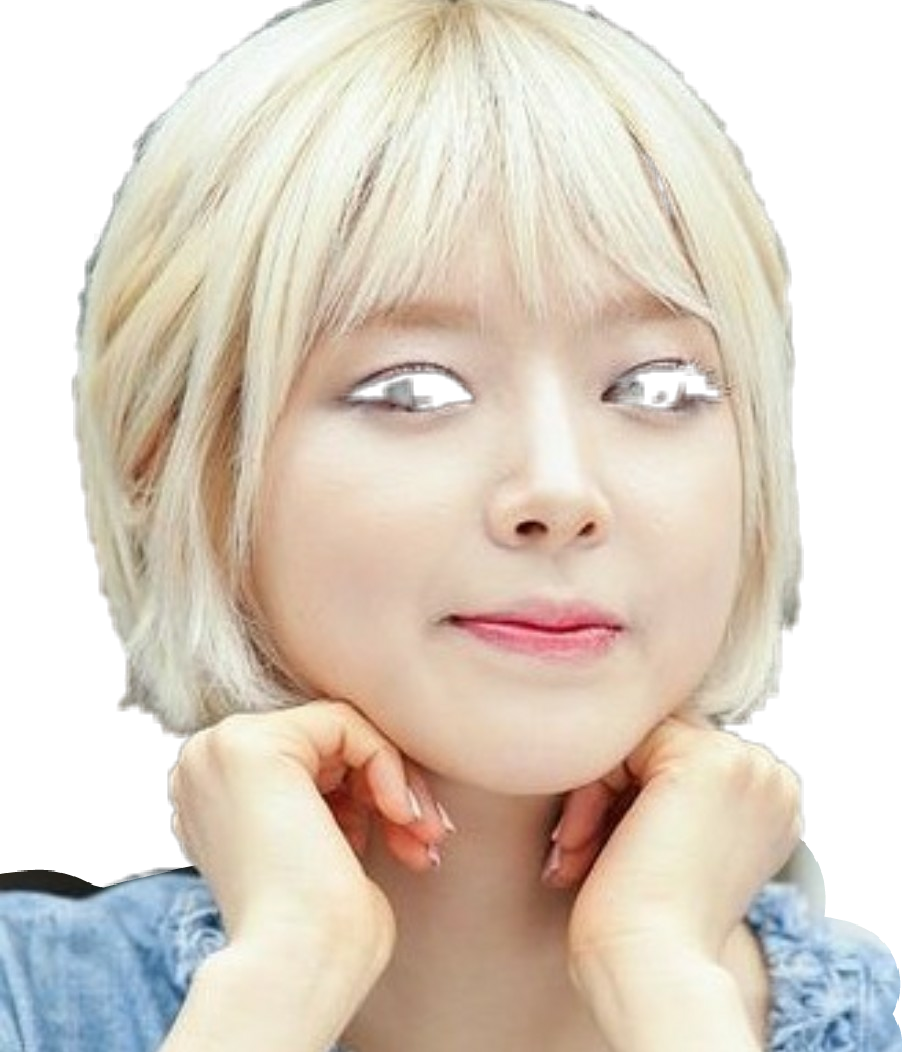 Aoa❤️choa Sticker - Bob Cut Clipart (902x1052), Png Download