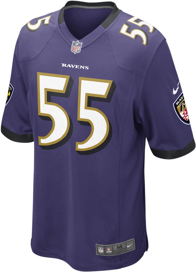 Nike Nfl Baltimore Ravens Men's Football Home Game - Seattle Seahawks Home Game Jersey Clipart (1000x1000), Png Download