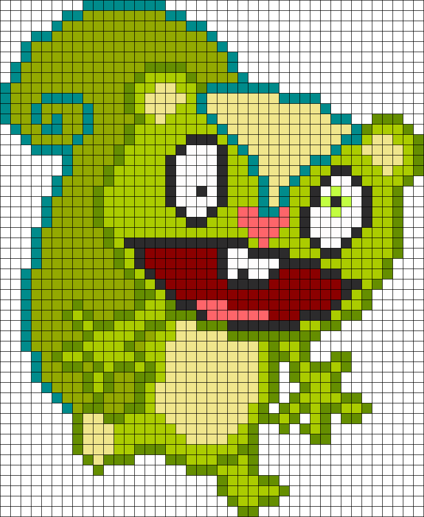 Nutty Happy Tree Friends Perler Bead Pattern / Bead - Happy Tree Friends Perler Beads Clipart (862x1051), Png Download