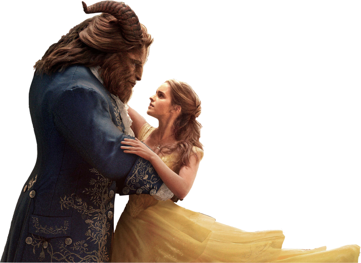 A Bela E A Fera Beauty And The Beast (movie) - Beauty And The Beast Baphomet Clipart (714x519), Png Download