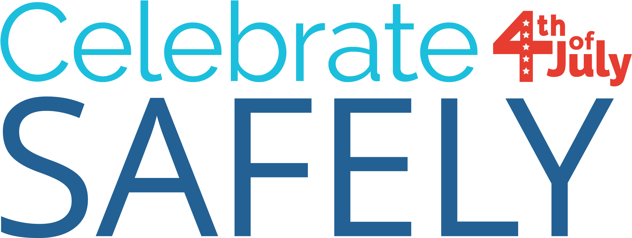 Celebrate 4th Of July Safety - Climate Friendly Clipart (2994x1437), Png Download