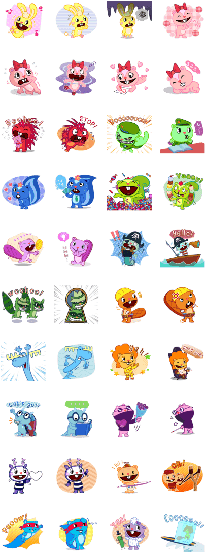 Happy Tree Friends Clipart (420x1121), Png Download