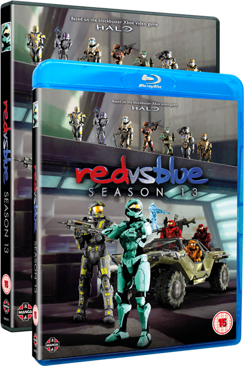 Download Red Vs Blue Red Vs Blue Blu Ray Clipart Png Download PikPng