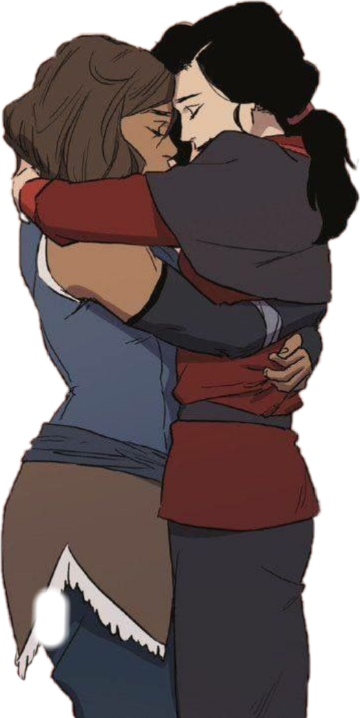 #korra #korrasami #asami #the #legend #of #aang #kataang - Romance Clipart (524x1044), Png Download