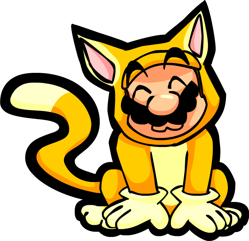 How To Play Cat Mario Unblocked - Cartoon Clipart (833x807), Png Download