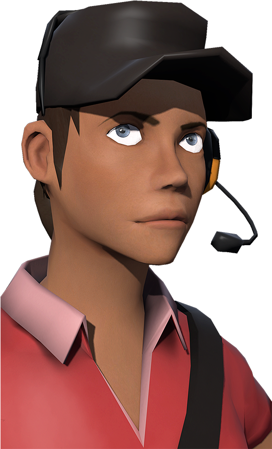 Tf2 Female Scout Face , Png Download - Tf2 Female Scout Face Clipart (541x890), Png Download
