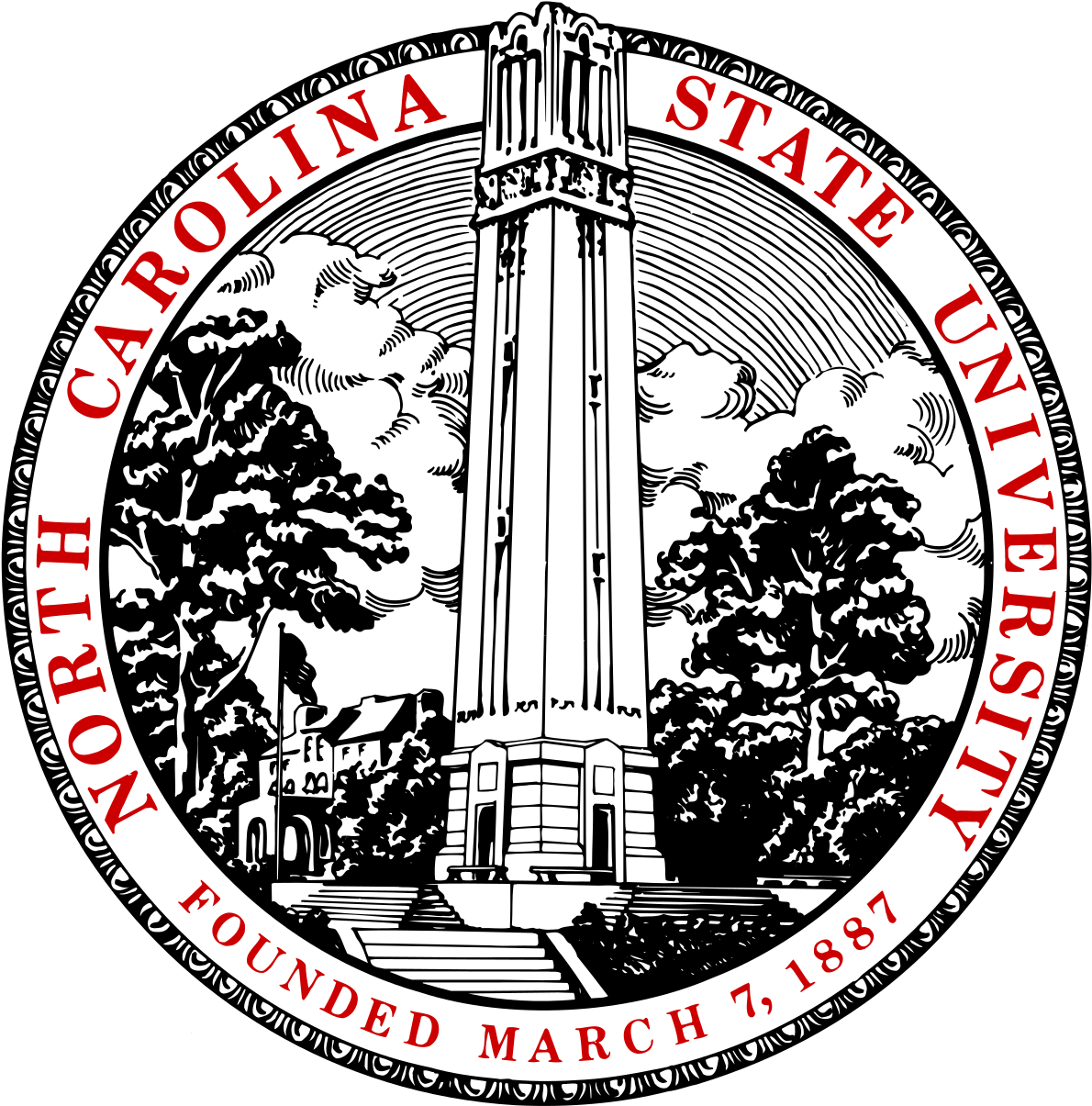 North Carolina State University - Logo North Carolina State University Clipart (1200x1219), Png Download