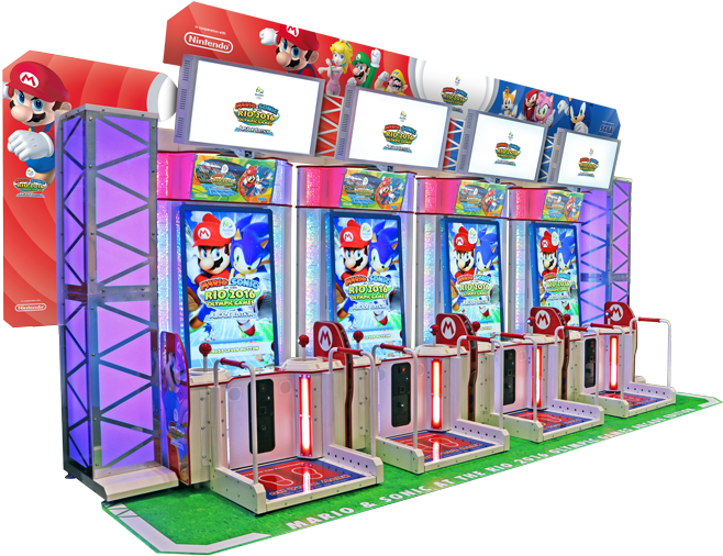 Mario And Sonic At The Rio 2016 Olympic Games Arcade - Mario & Sonic Arcade Clipart (750x598), Png Download