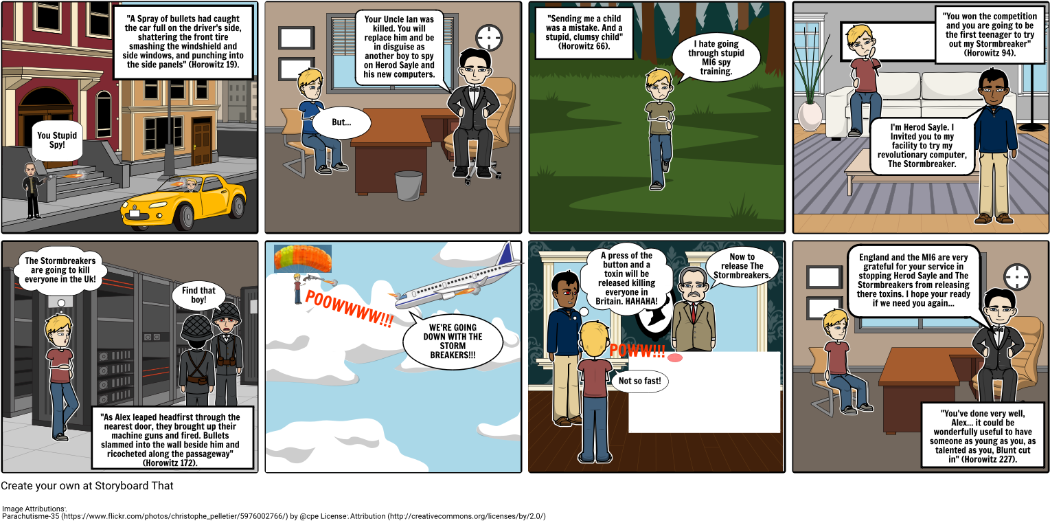 Alex Rider Storyboard - Comics Clipart (1548x781), Png Download