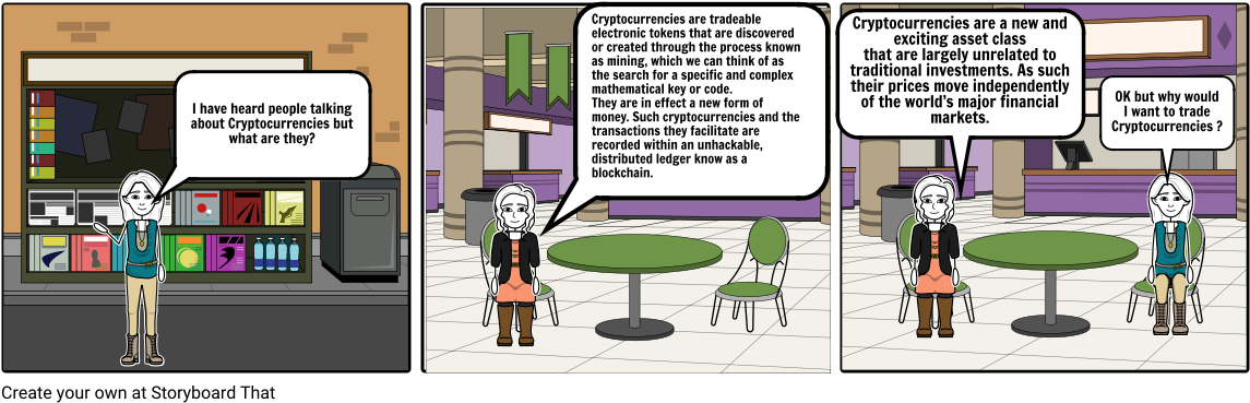 Cryptocurrency Storyboard - Ethnocentric Example Cartoon Clipart (1164x385), Png Download