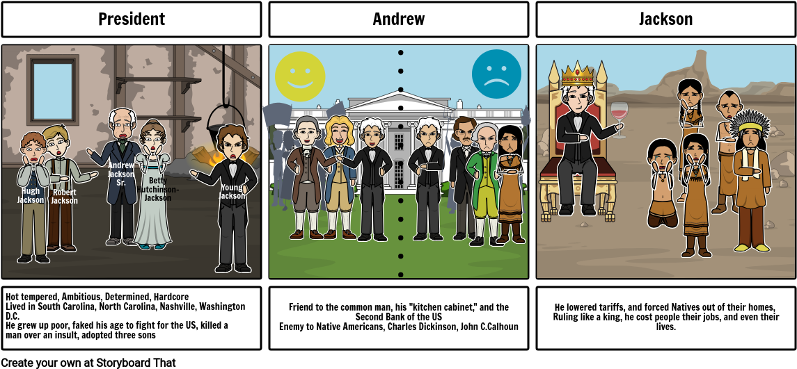 Andrew Jackson Bio Poem - Cartoon Clipart (1165x550), Png Download
