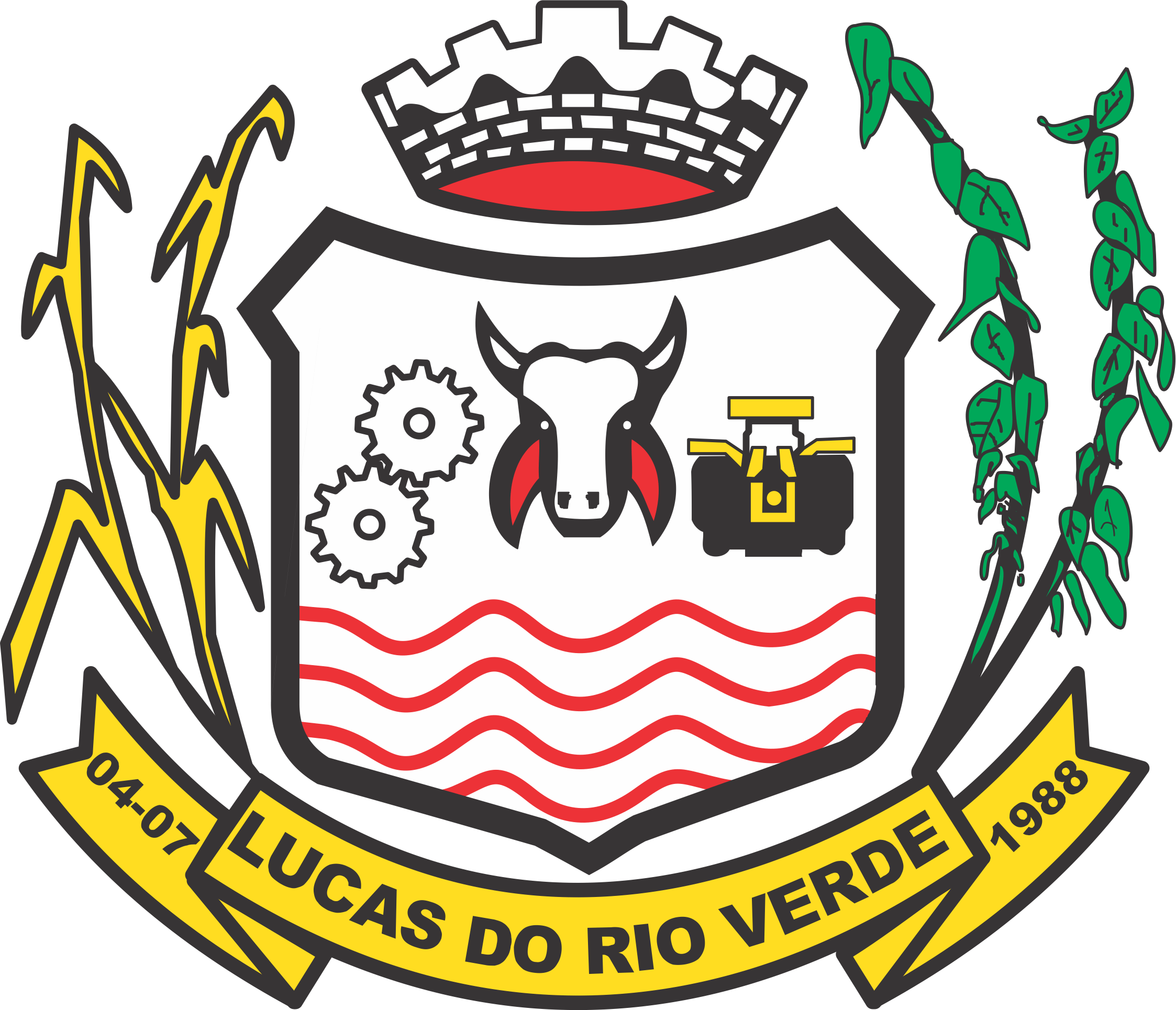 Brasão De Lucas Do Rio Verde - Prefeitura Municipal De Lucas Do Rio Verde Clipart (2246x1930), Png Download