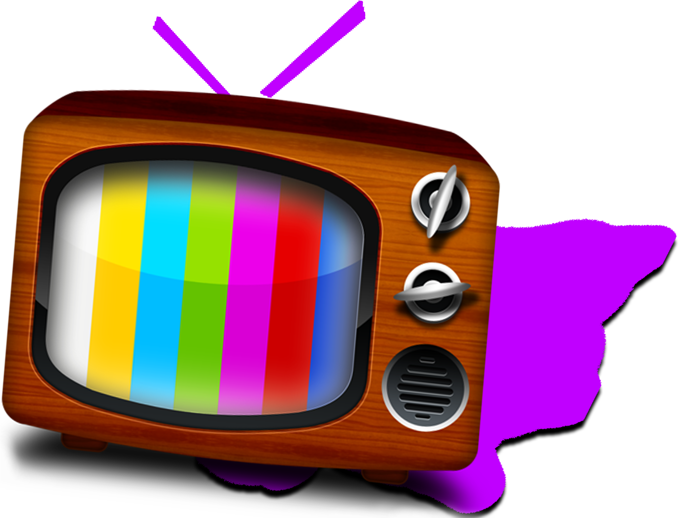 Tv Set Graphic Clipart (2850x2100), Png Download