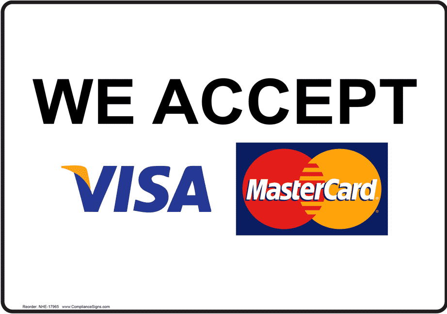 Visa & Mastercard Accepted Here - Mastercard Clipart (1000x727), Png Download