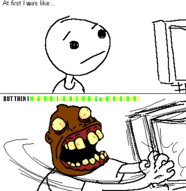 Huahuehuahue - Image - Rage Face Haters Gonna Hate Clipart (600x630), Png Download