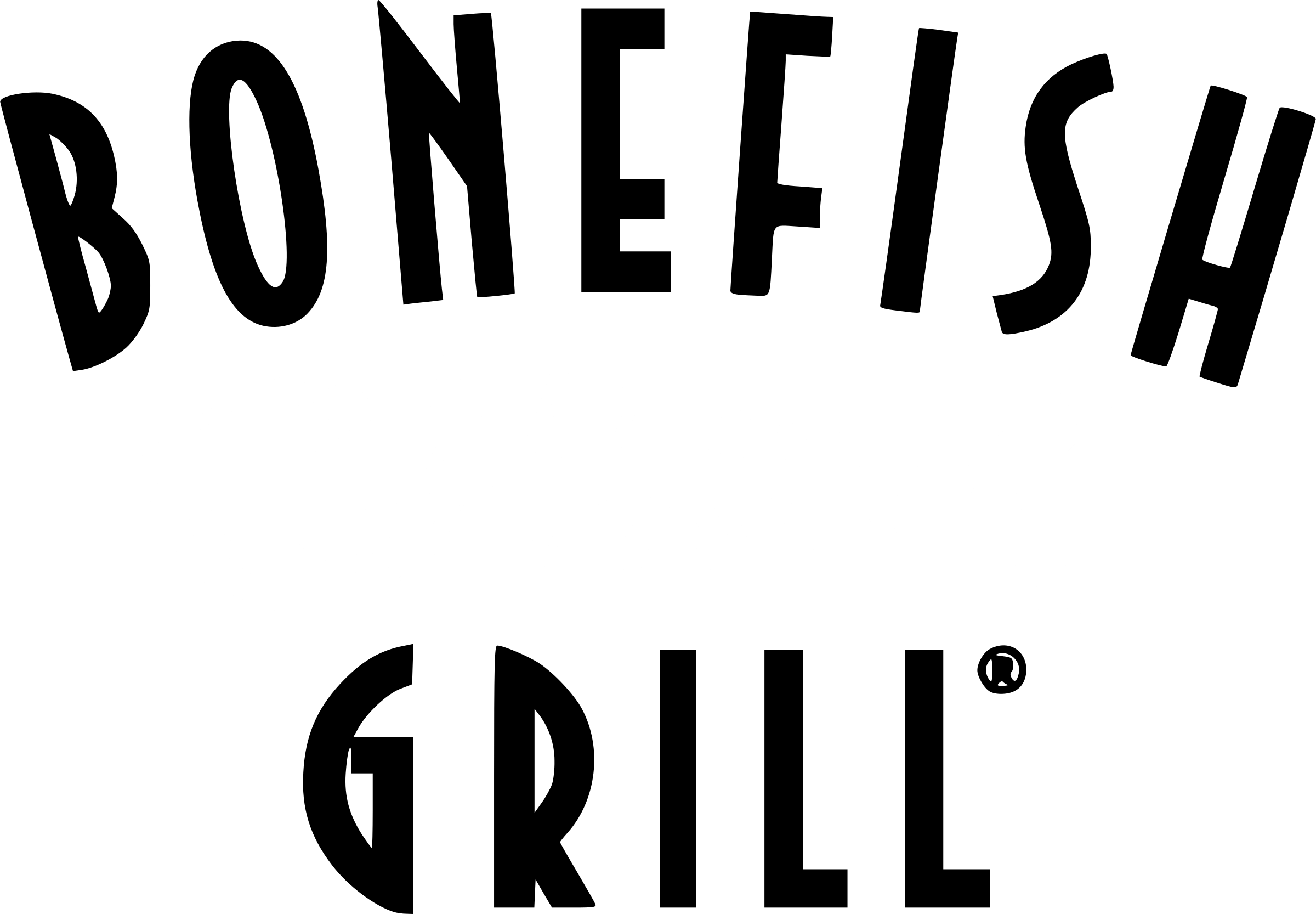 Bonefish Grill Logo Black And White - Bonefish Grill Logo Png Clipart (2400x1666), Png Download