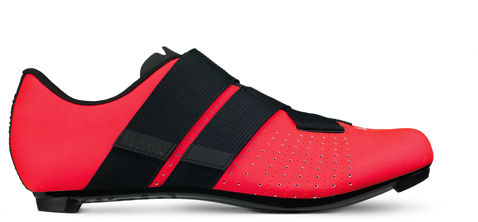 Fizik Tempo Powerstrap R5 Coral Black Road Shoe - Fizik Tempo R5 Powerstrap Road Shoes Clipart (1000x1000), Png Download