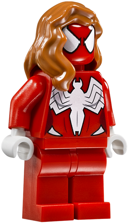 Navigation - Lego Spider Woman Minifigure Clipart (436x727), Png Download