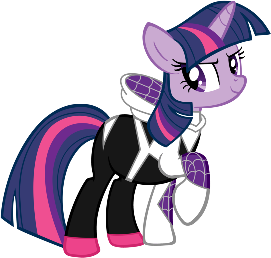 #1510178 - Artist - Joeycrick, Artist - Theaceofspadez, - Twilight Sparkle Spider Gwen Clipart (1024x1024), Png Download
