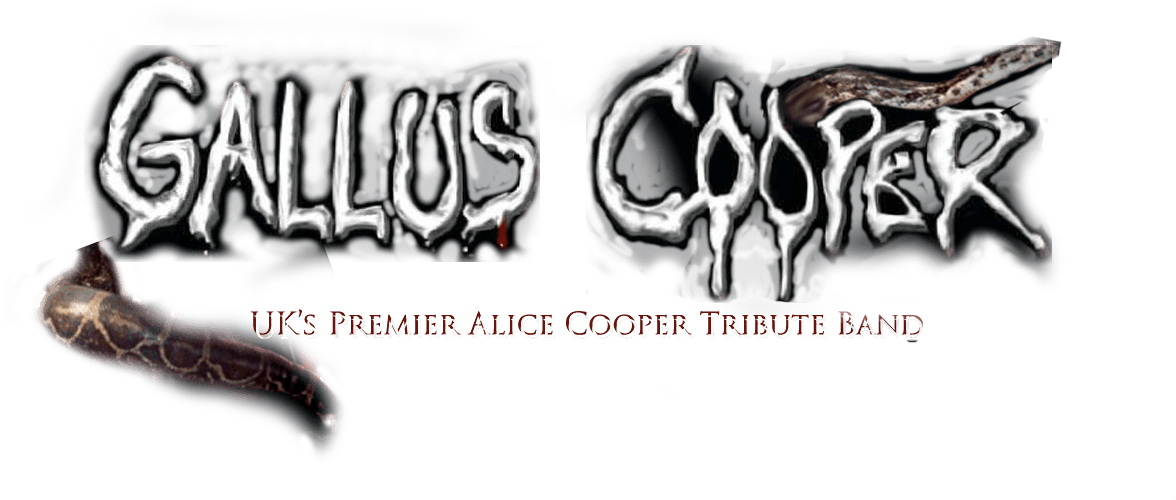Established Uk-based Alice Cooper Tribute Band 'gallus - Calligraphy Clipart (1203x500), Png Download