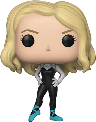 Funko Pop Animated Spider Man Spider Gwen 1 - Spider Verse Funko Pop Clipart (709x709), Png Download