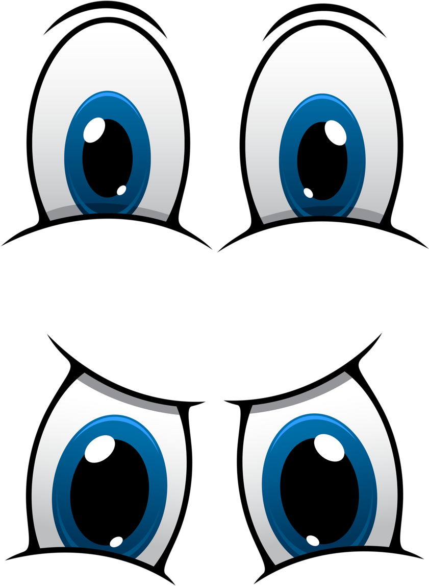 Ojos De Payaso Para Colorear Clipart (973x1280), Png Download