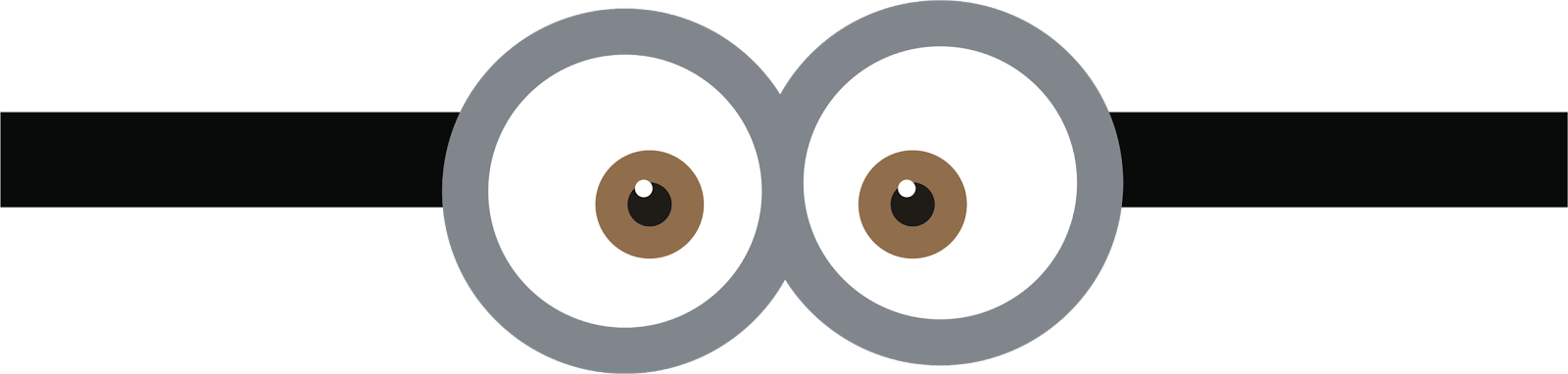 Minions Olhos Png - Molde Do Olho Dos Minions Clipart (1600x382), Png Download