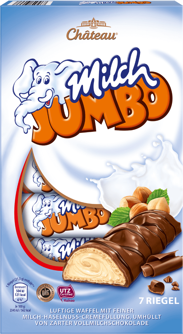 Chateau® Milch Jumbo Sorte Milch Haselnuss Creme Von - Milch Jumbo Clipart (1250x1250), Png Download