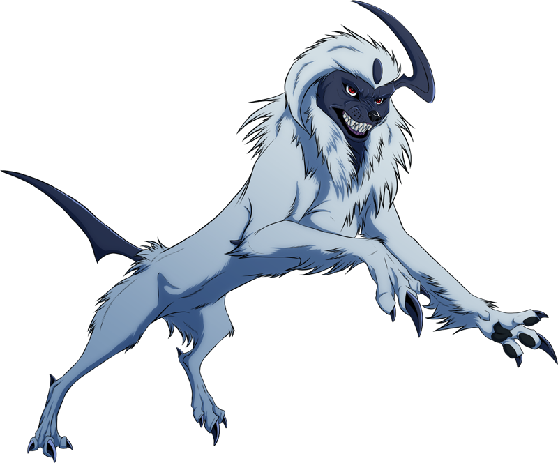 Pokemon Mega Absol Antler Is A Fictional Character - Real Absol Pokemon Clipart (800x664), Png Download