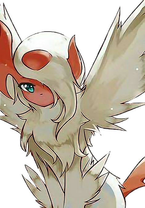 #absol #shiny #mega #kanto #megaabsol #shinyabsol #red - Absol Y Mega Absol Clipart (470x672), Png Download