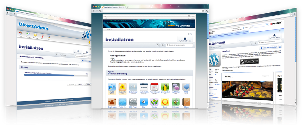 Installatron Plugin Is The Leading Web Application - Cpanel Installatron Clipart (1020x486), Png Download