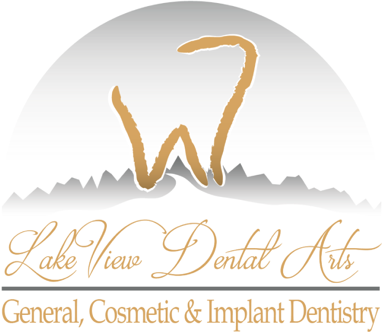 Lakeview Dental Arts In Kingston, Tn's Logo - Calligraphy Clipart (858x854), Png Download