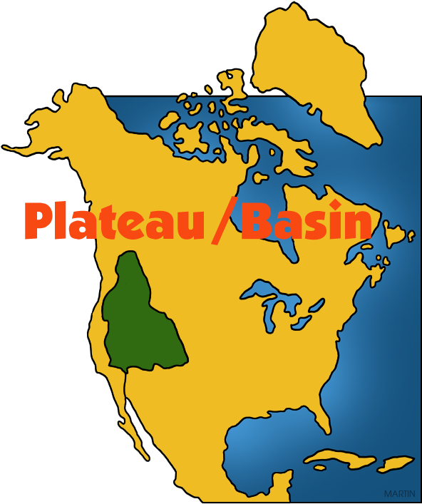 Plateau / Basin Map - Northwest Coast Native American Map Clipart (612x756), Png Download