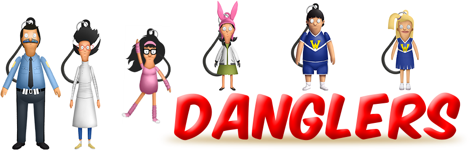 Bob's Burgers Danglers Clipart (980x315), Png Download