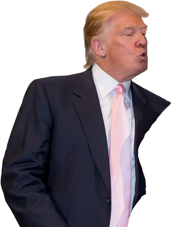 Persontrump Kissing Cutout - Trump Kissing Transparent Clipart (563x735), Png Download