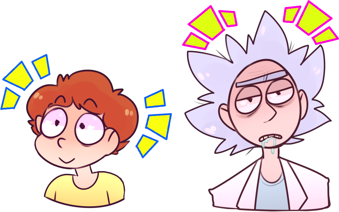 Rick And Morty - Cartoon Clipart (1254x840), Png Download