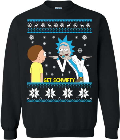 Rick And Morty Sweatshirt Get Schwifty Sweater Hoodie - Rick Sanchez Best Clipart (600x600), Png Download