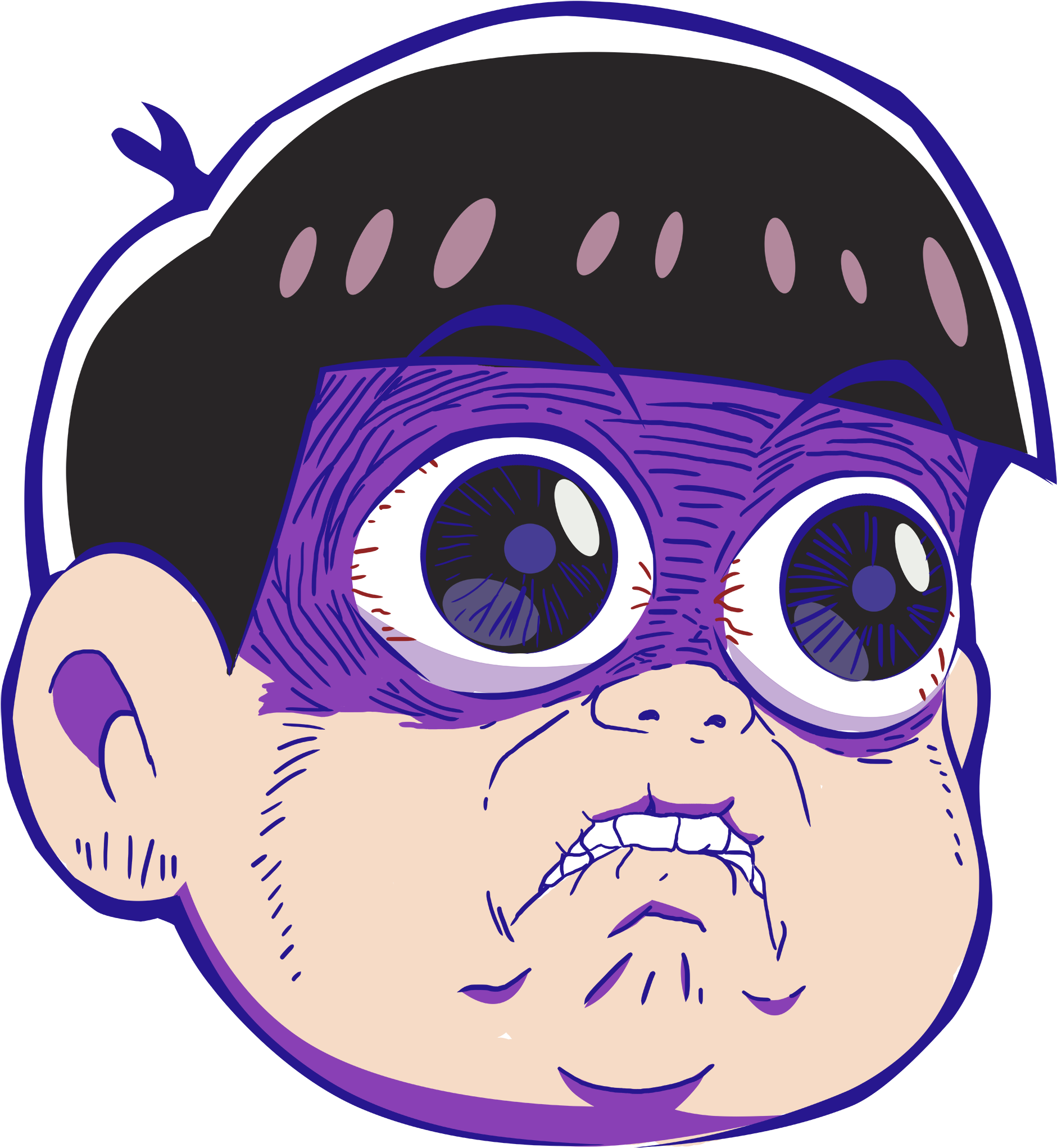 View Samegoogleiqdbsaucenao Todomatsu Face2 , - Osomatsu San Totty Face Clipart (2000x2172), Png Download