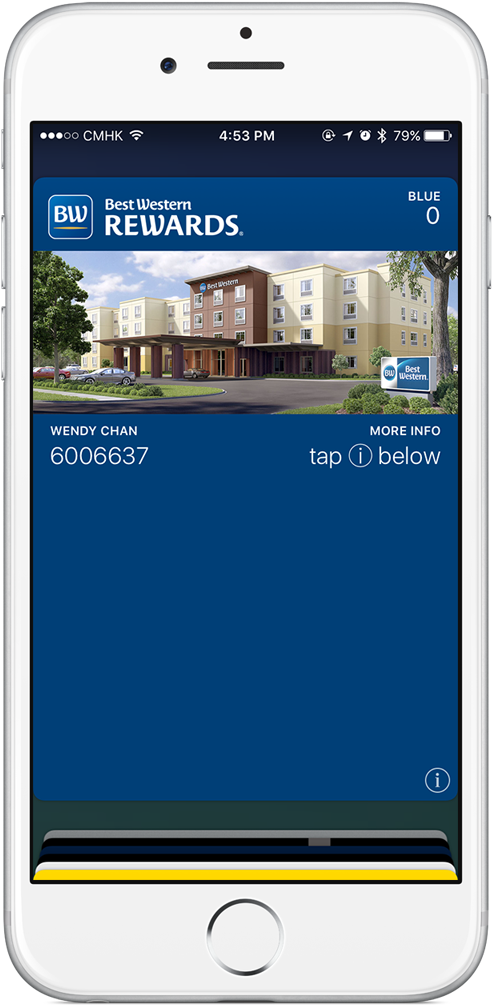 Best Western Digital Membership Cards - Best Western Apple Wallet Clipart (685x1200), Png Download