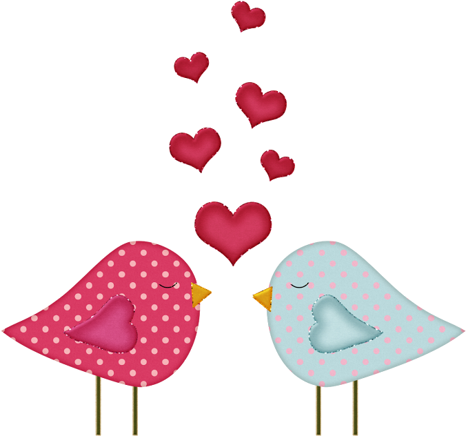 Download Hd Bird Cage, Archive, Birds, Heart, Google, - Pajaritos Enamorados Png Clipart (676x632), Png Download