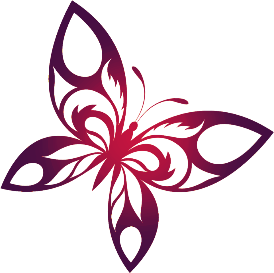 #butterfly #mariposa #silhouette #shape #figura #vector - Drawing Black And White Butterfly Clipart (1024x1024), Png Download