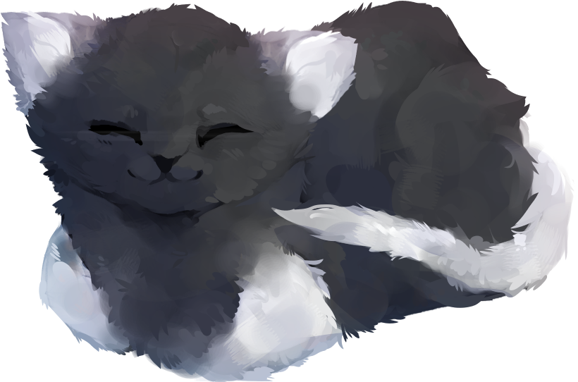 I Drew Socks, The First Cat To Give Me A Memento - Kitten Clipart (900x600), Png Download