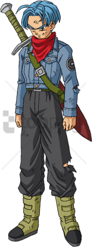 Free Png Trunks Do Futuro Png Image With Transparent - Dragon Ball Super Trunks Boots Clipart (480x985), Png Download