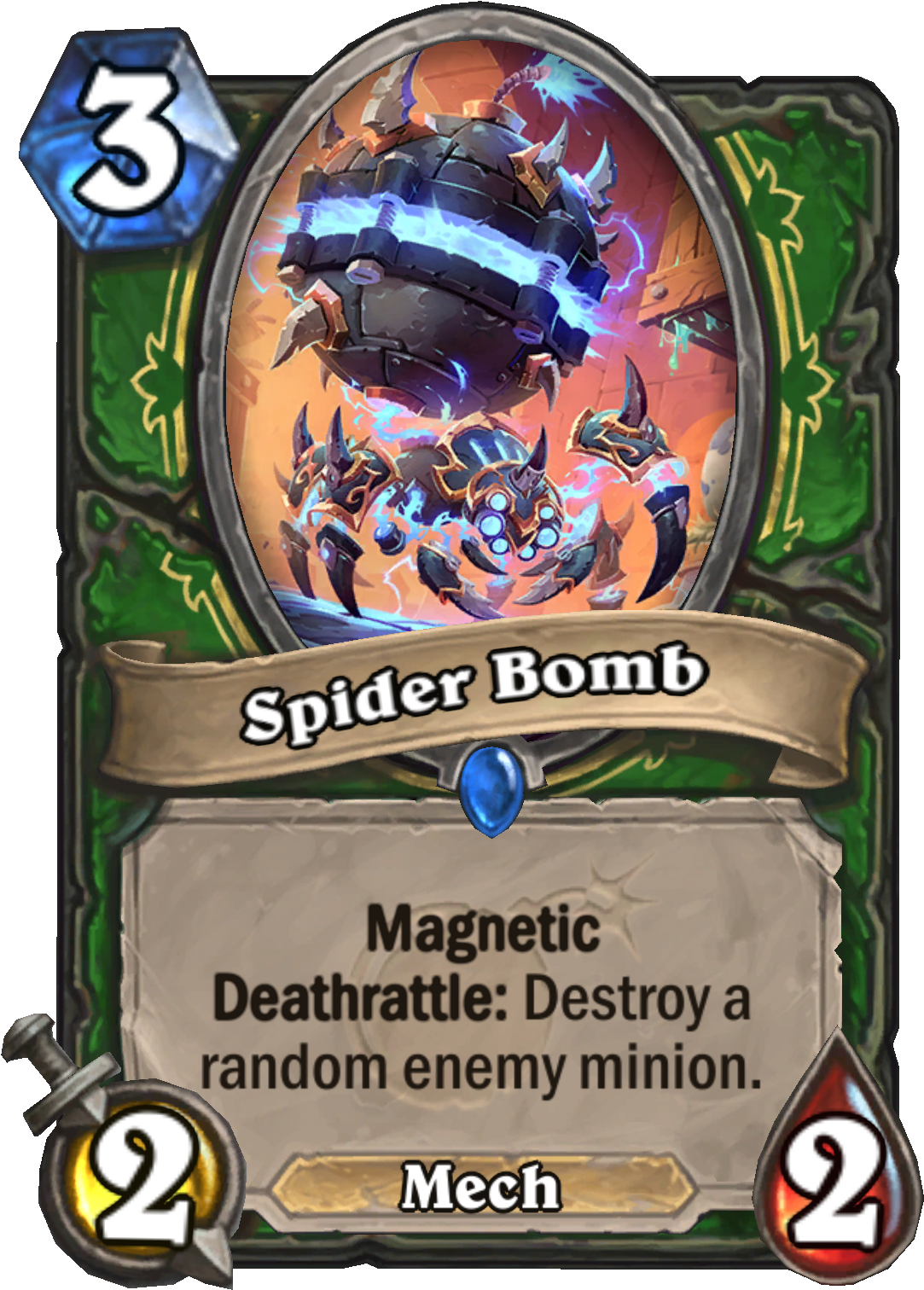 Spiderbomb Enus - Spider Bomb Hearthstone Clipart (2000x2000), Png Download