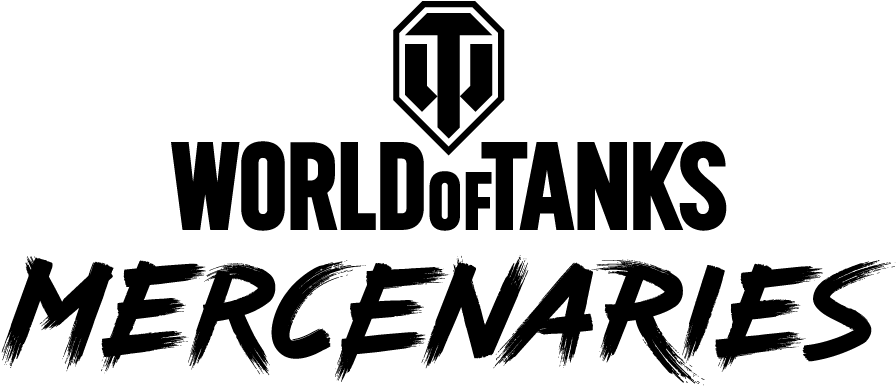 World Of Tanks Mercenaries Update - World Of Tanks Mercenaries Logo Clipart (1000x498), Png Download