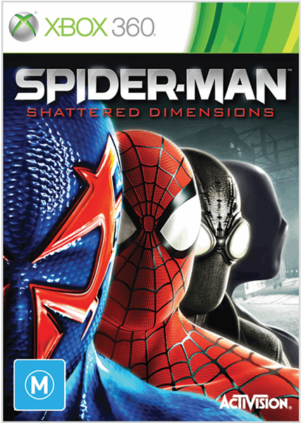 Xbox 360 Spider Man Shattered Dimensions Clipart (600x600), Png Download