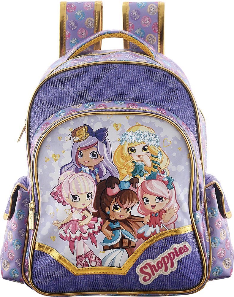 Mochila 14 Shoppies Shop Together - Shopkins Shoppies Mochila Clipart (1000x1000), Png Download