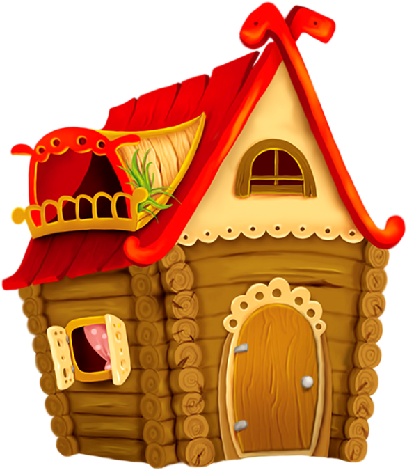 Fairytale Clipart Medieval Town - Casita Animada Png Transparent Png (585x675), Png Download