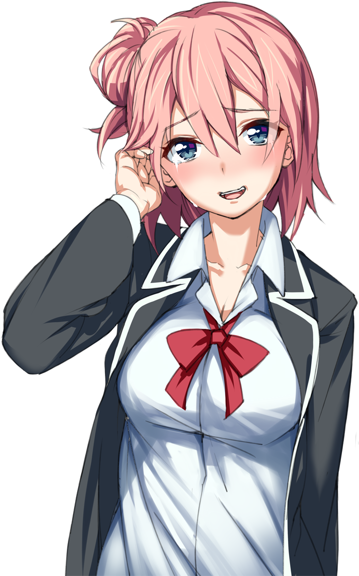 Yui Is Thankful For All Your Birthday Wishes - Yui Oregairu Render Clipart (827x1169), Png Download