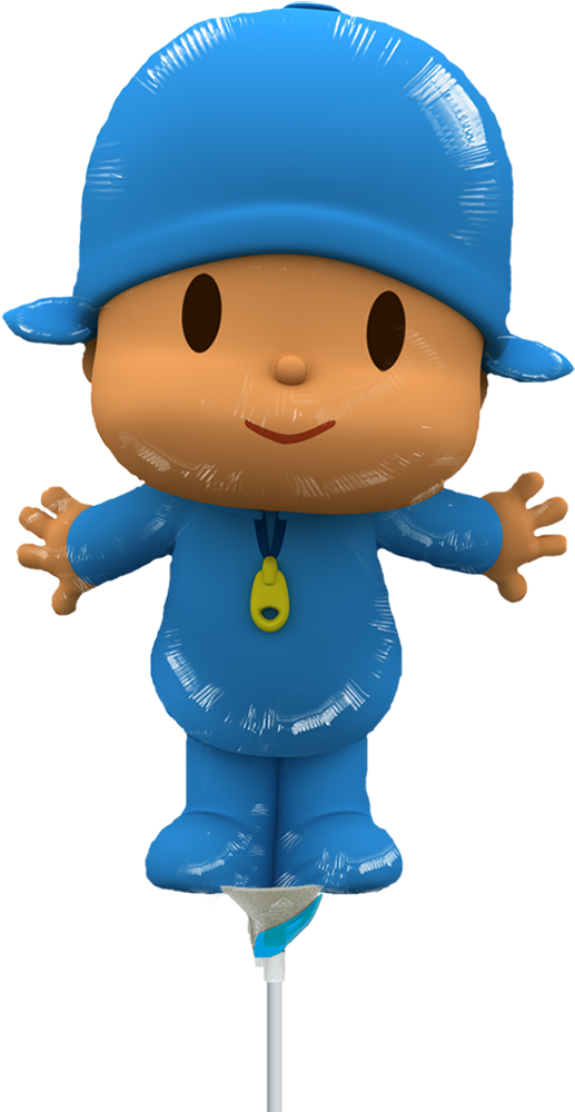 #pocoyo Mini Shape #globo Metálico Ideas Para Fiestas, - Globos De Pocoyo Metalizados Clipart (600x1007), Png Download
